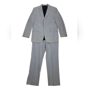 Carolina Herrera Gray Pinstripe Classic Suit for Formal Occasions